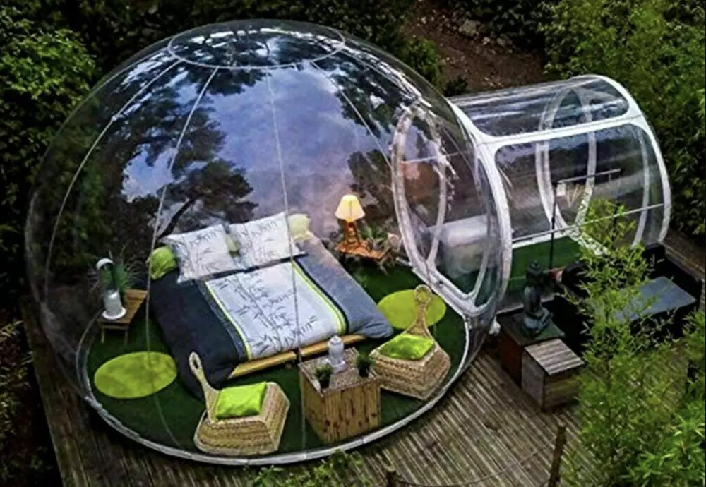 inflatable transparent dome tent